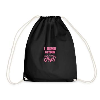 Cayden as a given name - Drawstring Bag - black - Front