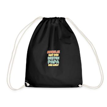 Angelie as a baby - Drawstring Bag - black - Front