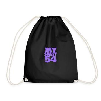Birthday 54 - Drawstring Bag - black - Front