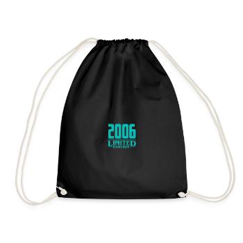 2006 Limited Edition Birthday Design - Drawstring Bag - black - Front