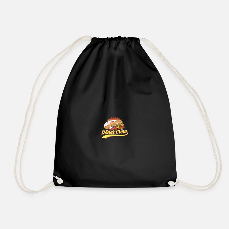 Döner Crew Döner Kebab Drehspieß - Turnbeutel - Schwarz