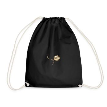 Golden Compass Sailing Sport Boat Yacht Sailing - Drawstring Bag - black - Front