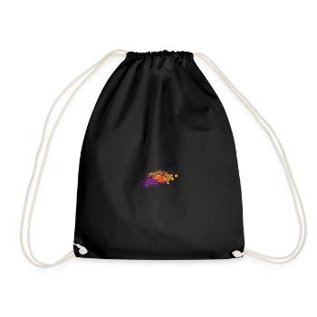 Döner Kebab Farbklecks Dumpling - Drawstring Bag - black - Front