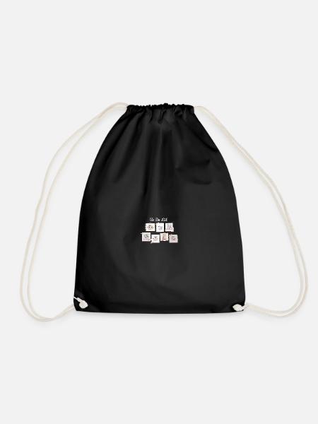 Christian To Do List - Drawstring Bag - black