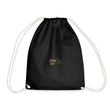 Trust in the Lord Jesus is King - Drawstring Bag - black - Front