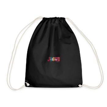 Jesus is the way Church Christian Ladies Gentlemen - Drawstring Bag - black - Front