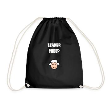 Leader sheep - Drawstring Bag - black - Front
