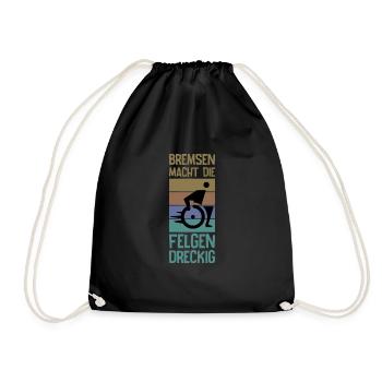 Le freinage salit les jantes - Sac de sport léger - noir - Devant