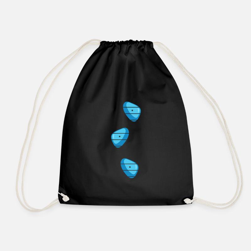 kletterwand bouldern freiklettern climbing - Turnbeutel - Schwarz