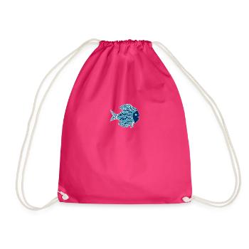 Poisson Bleu - Sac de sport léger - fuchsia - Devant