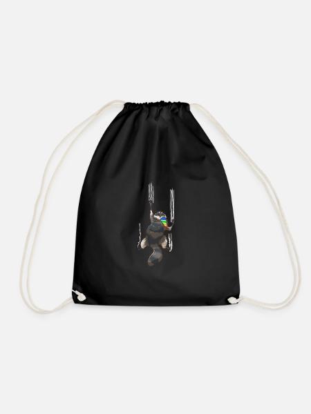 Funny birthday gift for a - Drawstring Bag - black