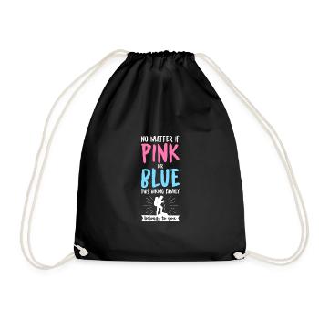 No Matter If Pink Or Blue This Hiking Family Belon - Turnbeutel - Schwarz - Vorne