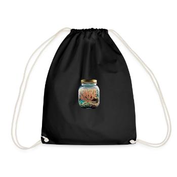 Coraux dans un bocal - Sac de sport léger - noir - Devant