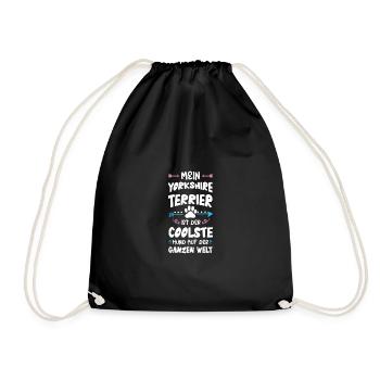 Dicton de chien Yorkshire Terrier - Sac de sport léger - noir - Devant