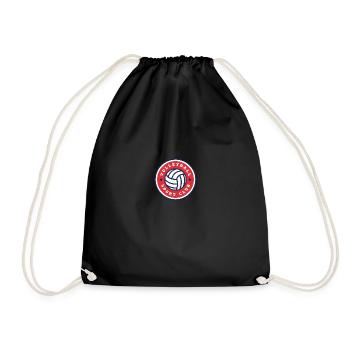 Volleyball Beachvolleyball Sport Club Geschenk - Turnbeutel - Schwarz - Vorne