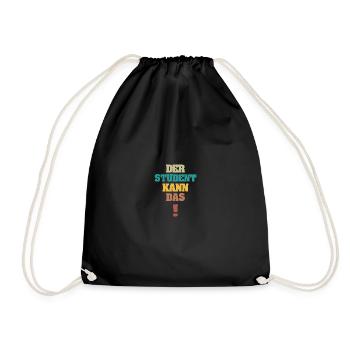 Étudiant drôle - Sac de sport léger - noir - Devant