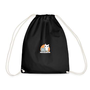 Cute Programeow I Are Programmer Programming - Turnbeutel - Schwarz - Vorne