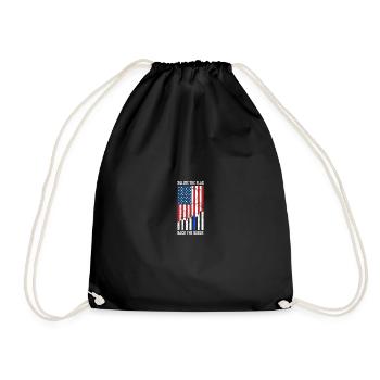 Salute The Flag Back The Badge Flag Law - Turnbeutel - Schwarz - Vorne