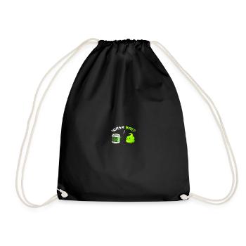 Wasa Bae Wasabi Japanese Food Happy Sushi - Turnbeutel - Schwarz - Vorne