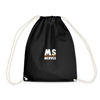 MS Gets on My Nerves - Multiple Sclerosis - Turnbeutel - Schwarz - Vorne