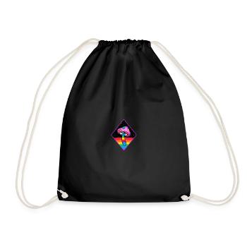 Magic Mushroom Eye Trippy Psychedelic Psychonaut - Turnbeutel - Schwarz - Vorne
