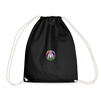 Psychonaut Trippy Hippie Alien Astronaut - Turnbeutel - Schwarz - Vorne