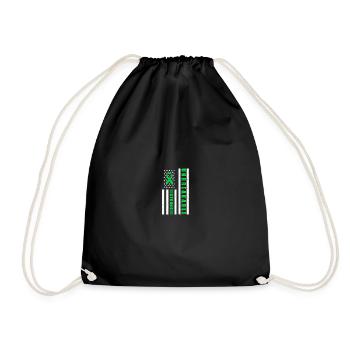 Unbreakable Strong Scoliosis Awareness Green - Turnbeutel - Schwarz - Vorne