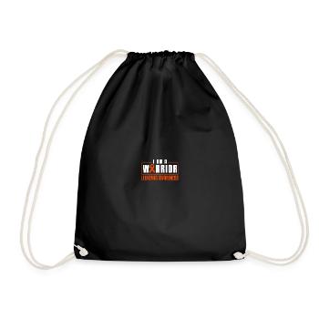 I Am A Warrior Leukemia Awareness - Turnbeutel - Schwarz - Vorne