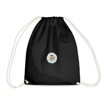 Fleurs de vélo de capybara - Sac de sport léger - noir - Devant