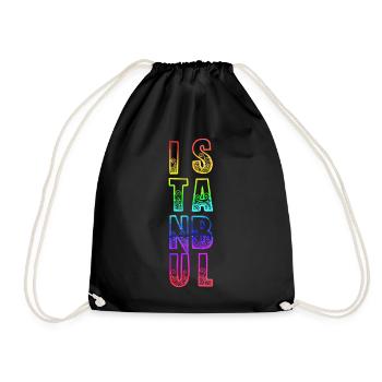 istanbul rs regenbogen - Turnbeutel - Schwarz - Vorne