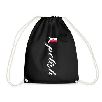 Pologne - Sac de sport léger - noir - Devant
