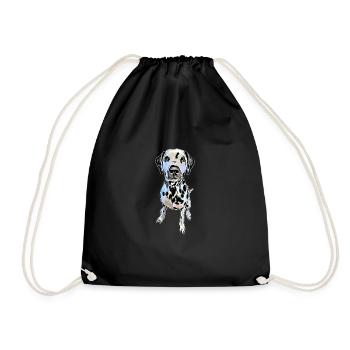 Dalmatian - Drawstring Bag - black - Front