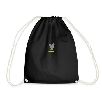 Cute cute mouse mouse shrew house mouse - Drawstring Bag - black - Front