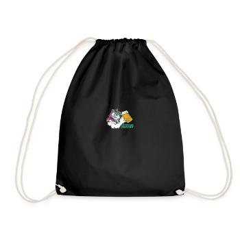 Licorne Ça dégénère quand même - Sac de sport léger - noir - Devant