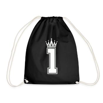 1 couronne - Sac de sport léger - noir - Devant