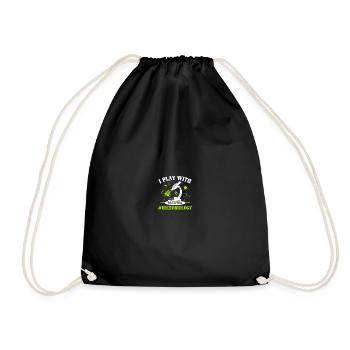 Science Microbiology Microbiologist - Drawstring Bag - black - Front