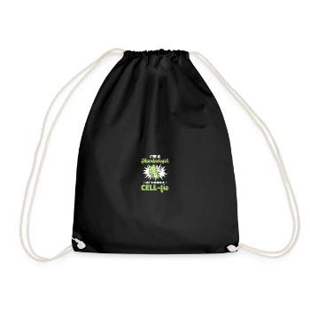 Science Microbiology Microbiologist - Drawstring Bag - black - Front