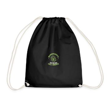 Science Microbiology Microbiologist - Drawstring Bag - black - Front