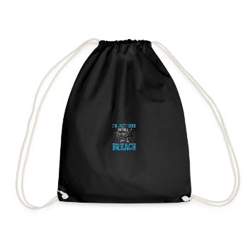 Seaworld Cetacean Orca Whale Watching - Drawstring Bag - black - Front