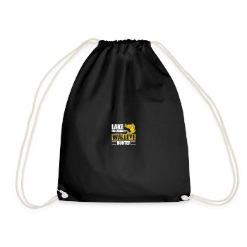 Chasseur de doré jaune Pêche au doré - Sac de sport léger - noir - Devant