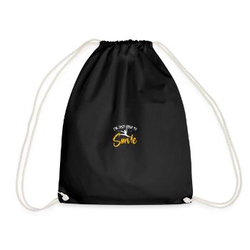 Majorette dancer drum major - Drawstring Bag - black - Front