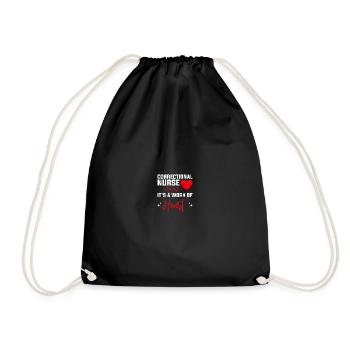 Nurse in Penitentiary Nurse - Drawstring Bag - black - Front
