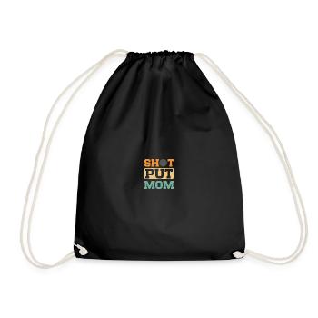 Lancer du poids sportif Athlétisme - Sac de sport léger - noir - Devant