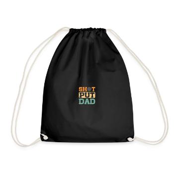 Lancer du poids sportif Athlétisme - Sac de sport léger - noir - Devant