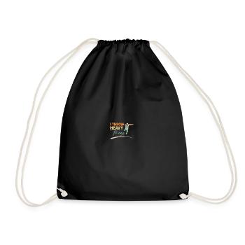 Lancer du poids sportif Athlétisme - Sac de sport léger - noir - Devant