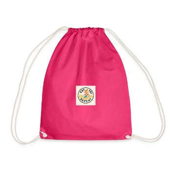 EAT TRI REPEAT - Drawstring Bag - fuchsia - Front