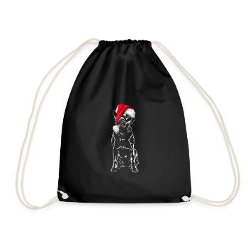 Santa LABRADOR Chiens de Noël Labbi Wilsigns - Sac de sport léger - noir - Devant