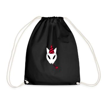 Partykuroeil - Drawstring Bag - black - Front