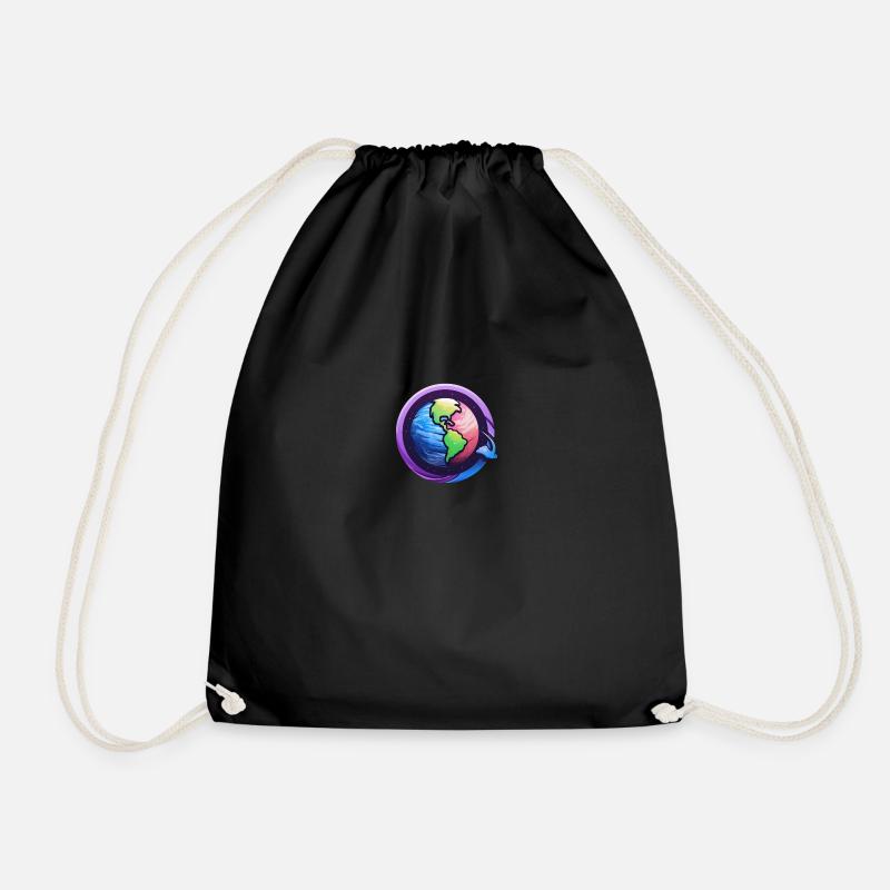 Creative Planet - Drawstring Bag - black