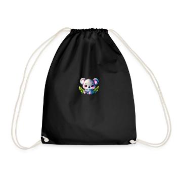 Panda - Drawstring Bag - black - Front
